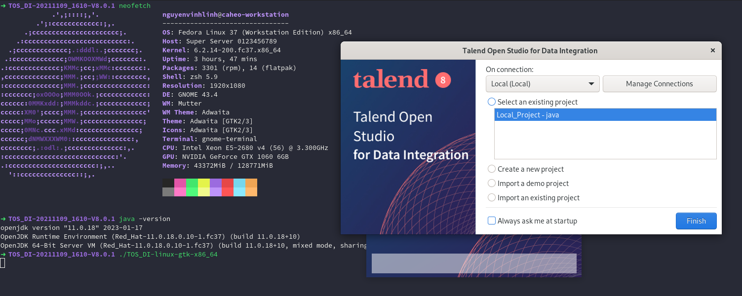 [2] Open Talend Open Studio