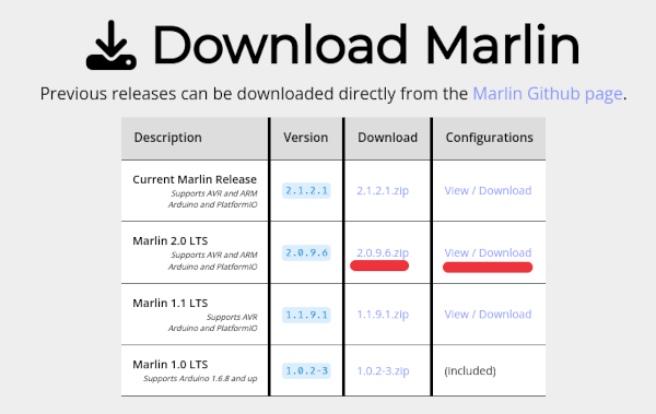 [6] Marlin Firmware Downloads